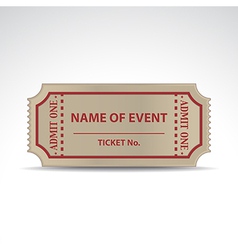 Ticket Ticket vector image