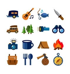 Camping theme vector image