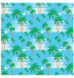 Seamless palm pattern vector image