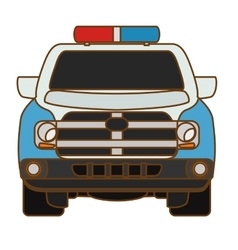Police car icon vector image