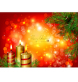 Red Christmas background vector image