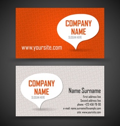 Business cards set template vector image