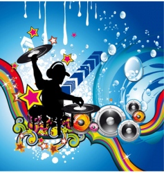Discotheque Dj flyer vector image