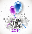 New year balloons 2014 vector image