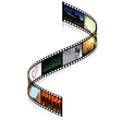 Colored filmstrip vector image