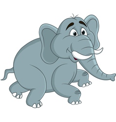 Funny elephants cartoon vector image