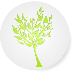 Tree round symbol Tree round symbol vector image