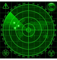 Radar screen vector image
