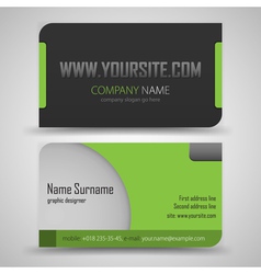 Business cards set template vector image