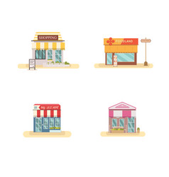 Convenience store building Royalty Free Vector Image