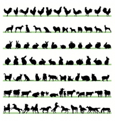 Farm animals vector image