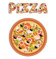 Pizza vector image
