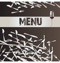 Menu design vector image