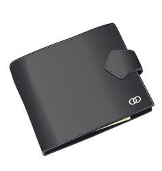Black wallet vector image