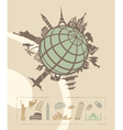 Landmarks around the World vector image