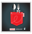 Menu restaurant vector image