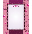 Valentine's background vector image