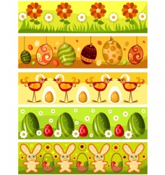 Easter card vector image