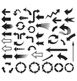 Arrows icons set vector image