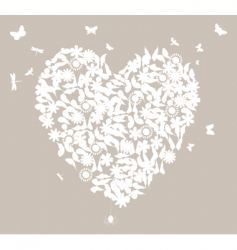 Wedding heart vector image