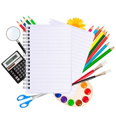 Back to school background vector image