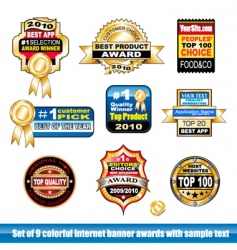 Certification stickers vector image