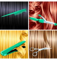 Hair care design vector image