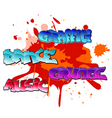 Graffiti elements background vector image
