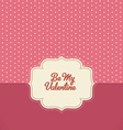 Valentines design vector image
