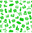 Shopping pattern vector image