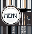 Menu vector image