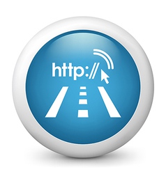 City Wifi glossy icon vector image