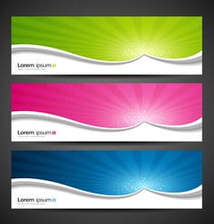 Banner design colorful vector image