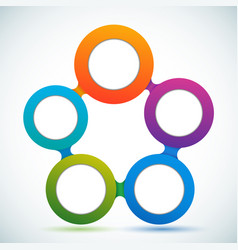 Colorful shapes composition vector image