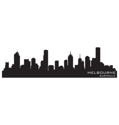 Melbourne Australia skyline vector image