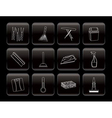 Home objects and tools icons vector image