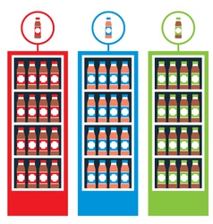 Shop with drinks vector image