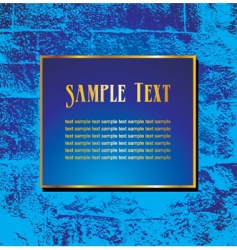 Wall with frame vector image