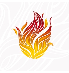 Artistic fire vector image