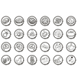 Money buttons Money buttons vector image