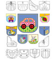 Pocket vector image