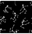 Skeleton seamless vector image