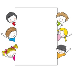 Kids frame vector image