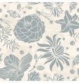 Seamless retro floral vector image