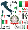 Map of Italy vector image