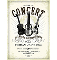Distressed guitar poster vector image