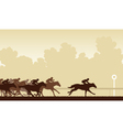 Horse race vector image