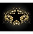 Ornamental shield vector image