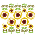 Sunflowers vector image