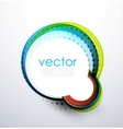 Abstract swirl circle banner vector image